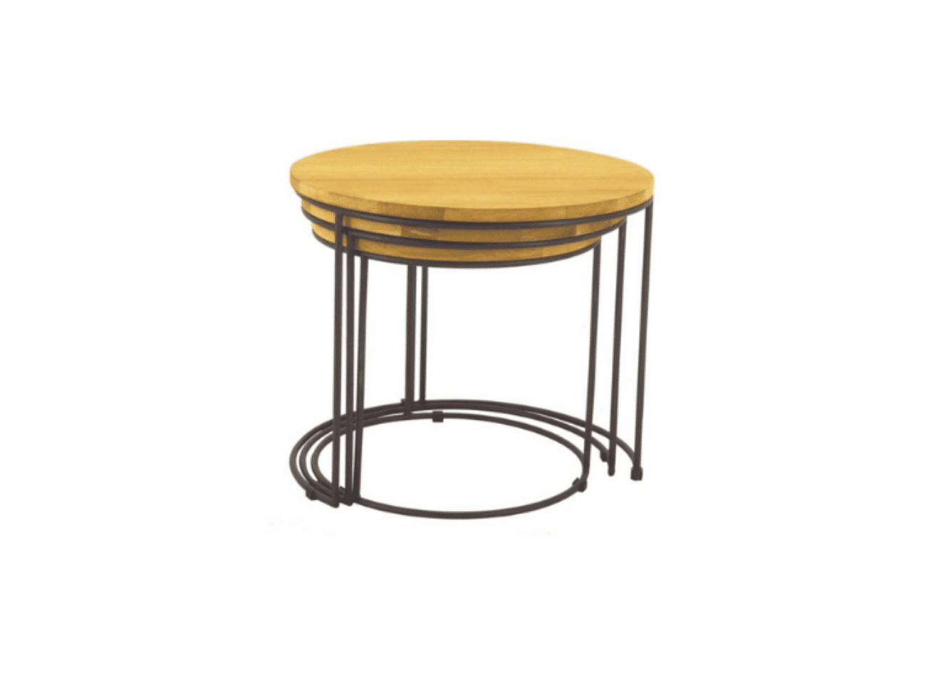 ELIG NEST OF 3 ROUND COFFEE TABLE SET - Image 2