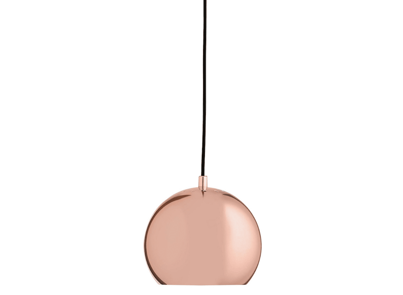 BALL PENDANT LAMP 180Ø, GLOSSY COPPER