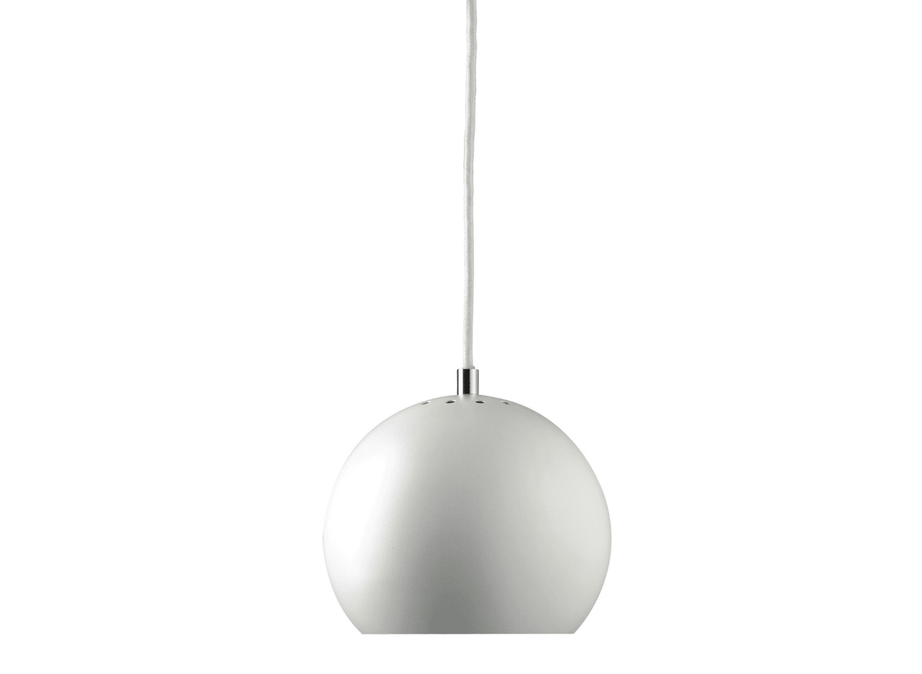 BALL PENDANT LAMP 180Ø, MATT WHITE